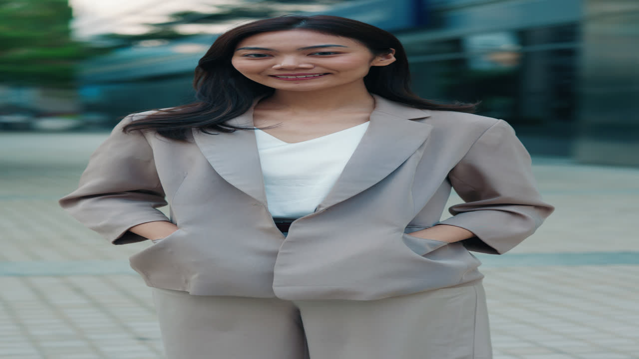 Businesswoman in City Portrait