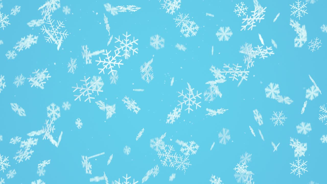 fondo de navidad con nieve bucle sin costuras animación de renderizado 3d