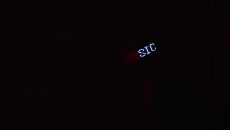 person wearing led display headwear