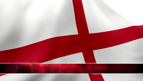 Bandera-De-Inglaterra-Ondeando-Con-Movimiento-De-Flujo-De-Tercio-Inferior-Animado