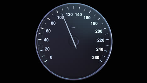 car speedometer picking up speed on alpha channel