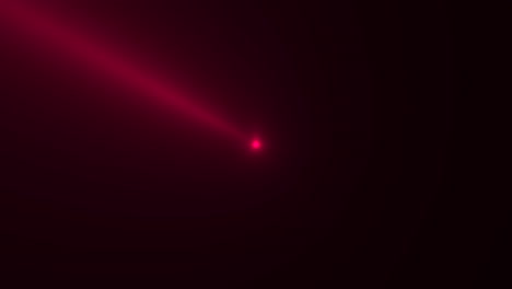 animación movimiento rojo brillante proyector haces sobre fondo oscuro en el escenario