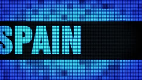 pain display on a blue led screen