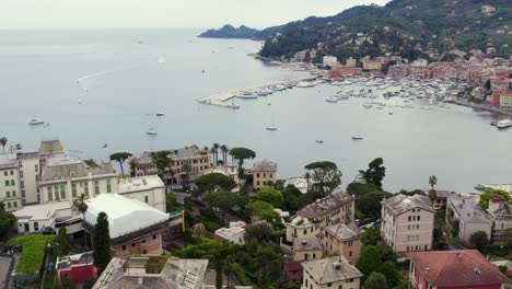 Aerial-Footage-Of-Santa-Margherita-Ligure-Port