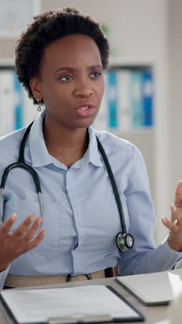 female doctor consulting with patient