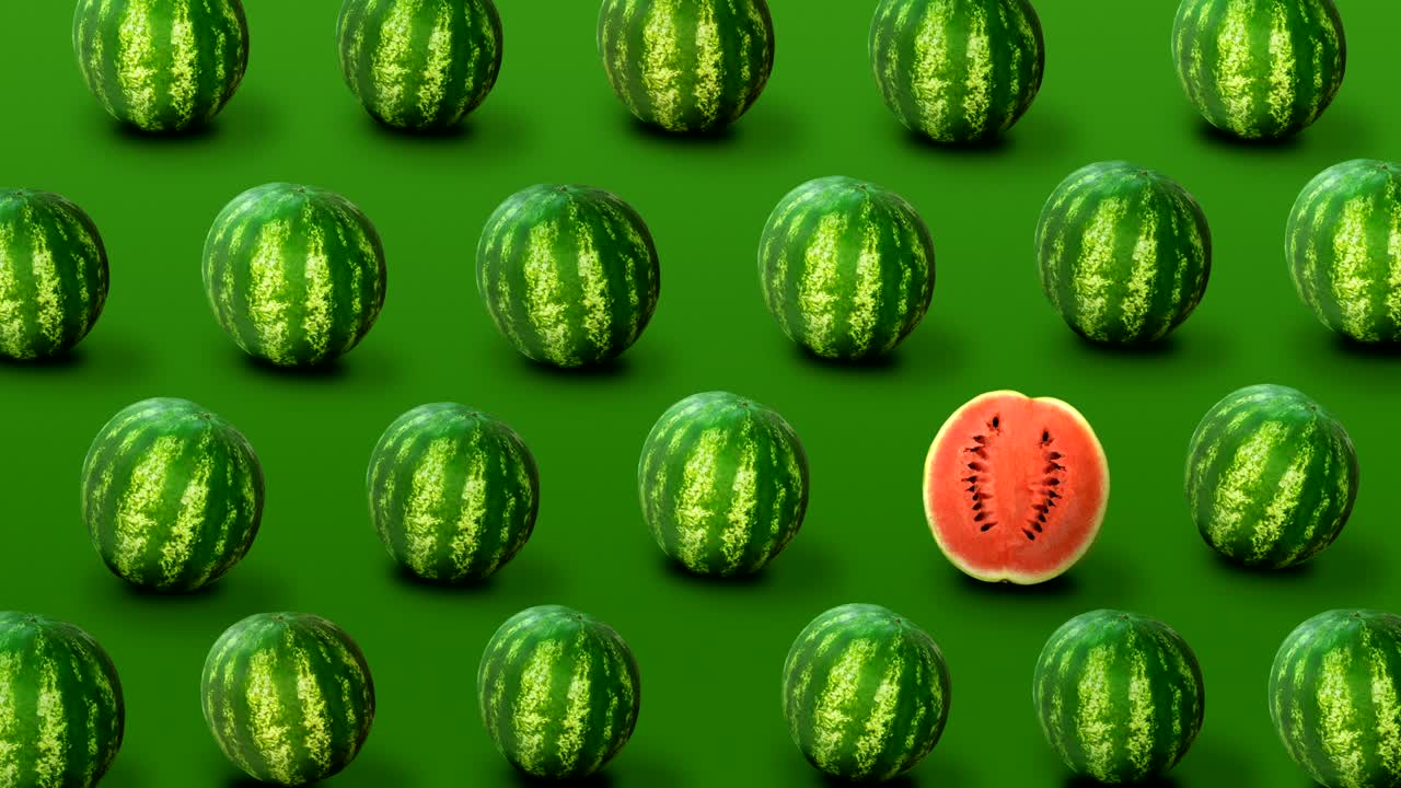 신선한 수박의 배경