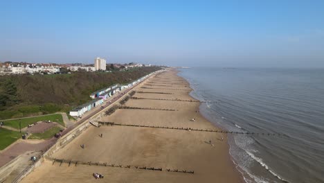 frinton aerial footage beach in autumn