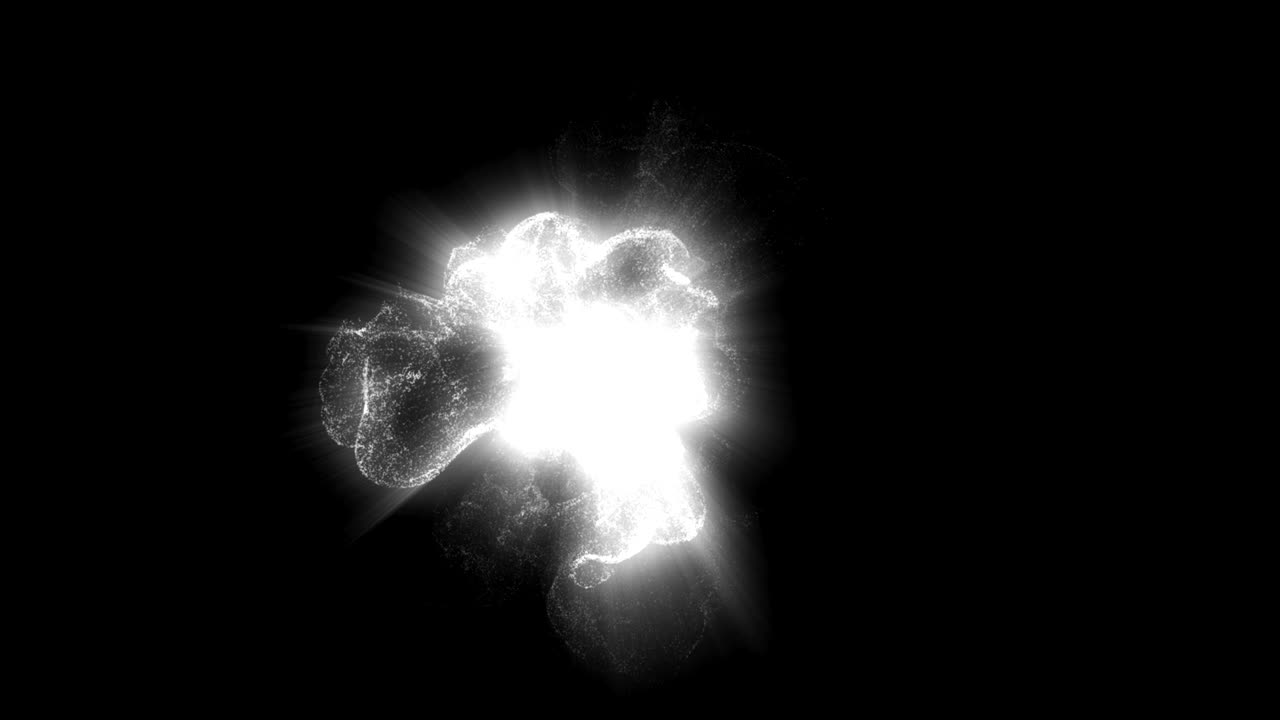 fuente de partículas dinámicas abstractas sobre un fondo negro