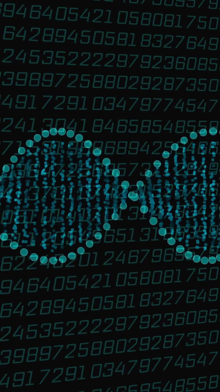 DNA strand and binary coding, scientific data processing