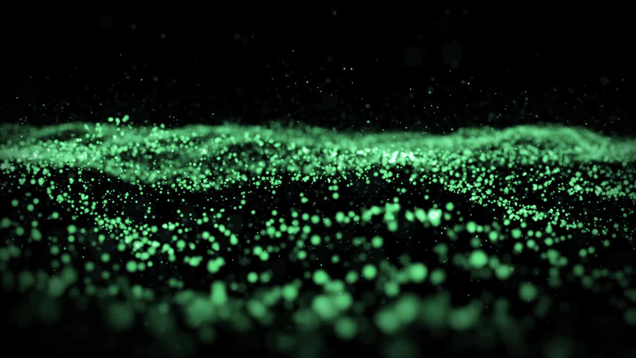 4k partículas de polvo azul abstracto luz títulos de movimiento fondo cinematográfico vj bucle.