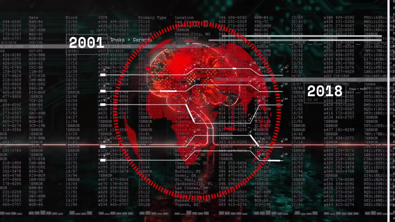 Digital Human Brain Model with Global Data Network Overlay