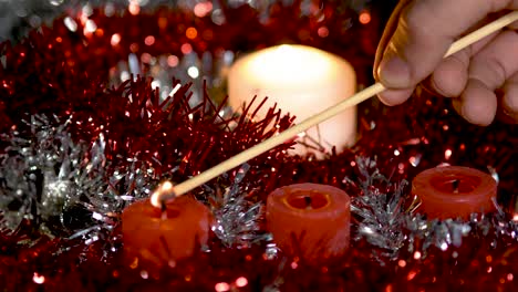 candles with christmas theme, conceptual, the three wise men and the child jesus