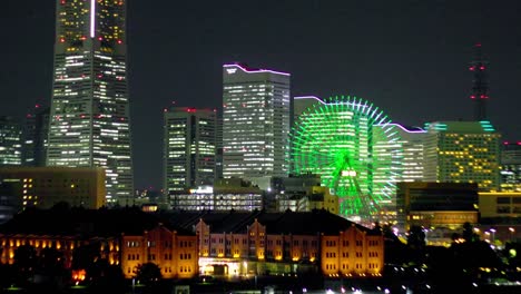 yokohama city skyline at night