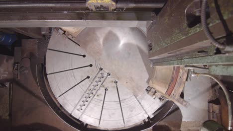 vertical turning lathe machining process
