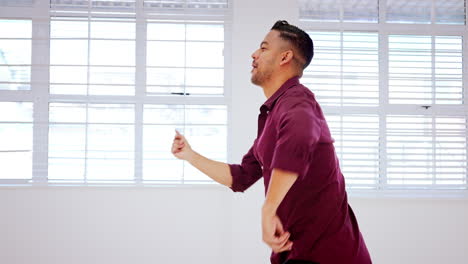 baile, tango y energía del hombre bailando