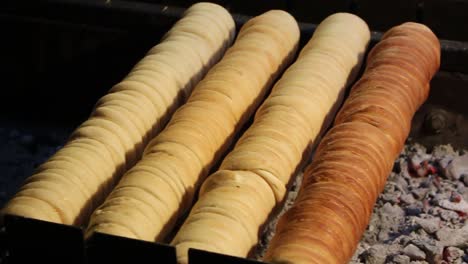 trdelnik - traditional czech and slovak sweet pastries