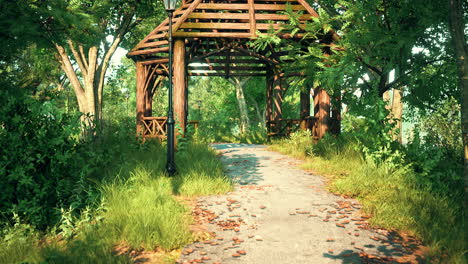 an empty closed park during the covid-19 pandemic in 2020