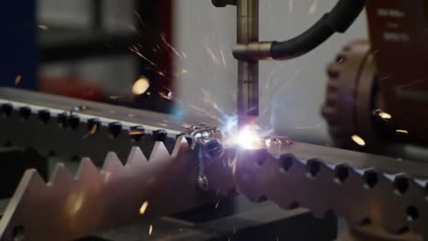 captivating sparks of precision: a close-up look at welding techniques and metal fabrication processes in action