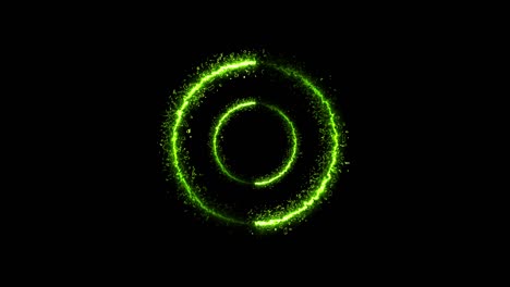 multi scene of colorful circle round light motion abstract in black background