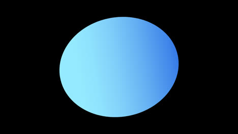 animation of graduated blue oval shape, with blue and white lines passing, on black background