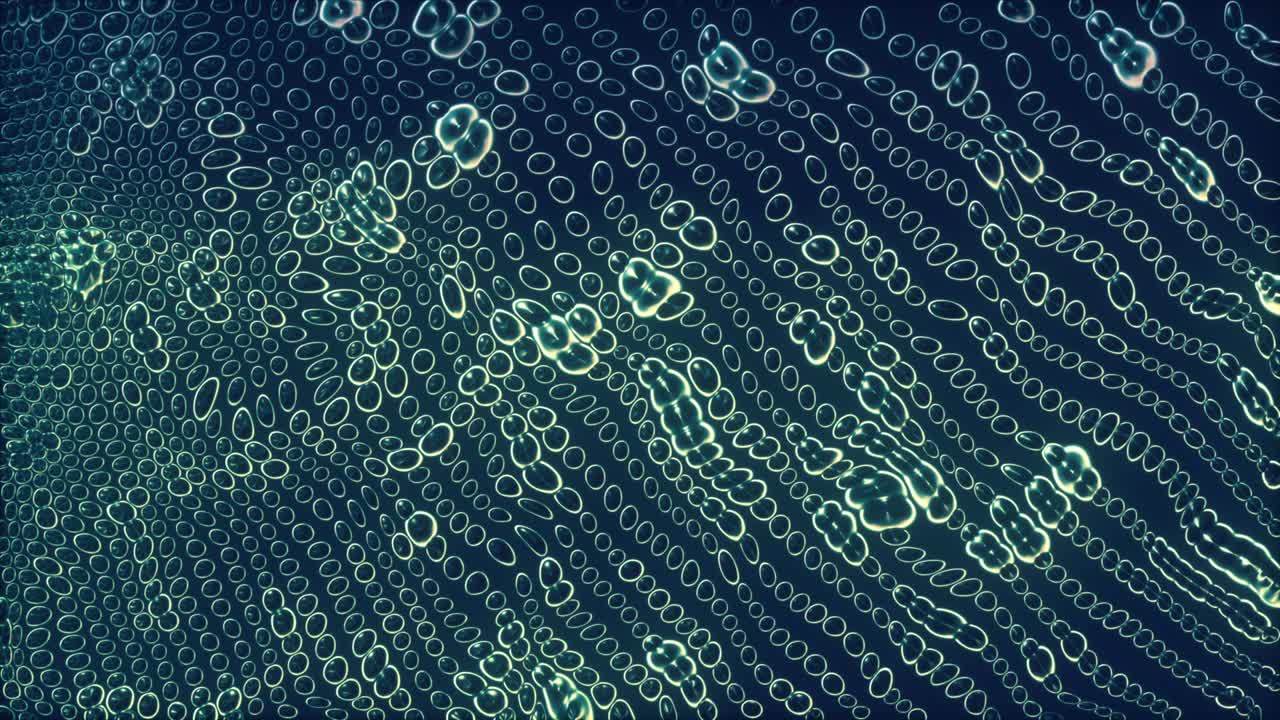 파란색에 박이는 추상적인 원의 배경