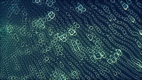 fondo de círculos abstractos parpadeantes en azul