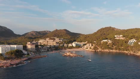 sunset at the beach in majorca, spain