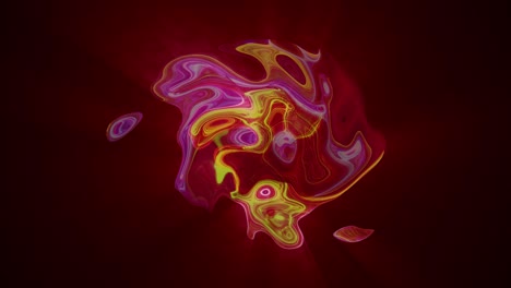 abstracto rosa elemento de energía mágica efecto resplandor brillo bucle sin costuras. 4k 3d misterioso sueño plasma objeto de simulación de partículas complejas. giro, rizado y turbulencia afectan objeto de flujo de onda.