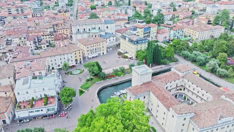 medieval manor housing at riva del garda italy