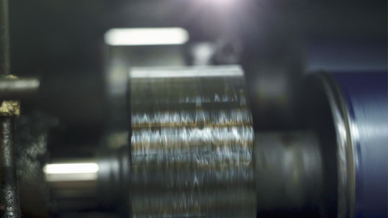 engranajes engrasados en la máquina