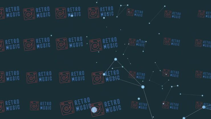 Animation of data processing over computer circuit board on black background