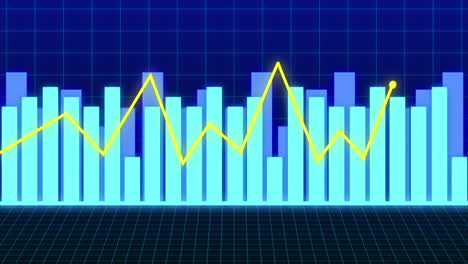 the rise of business stocks 2d animation