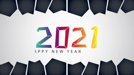 happy new year 2021 graphic design