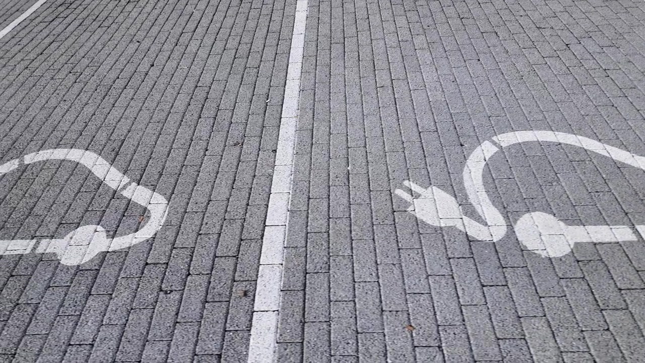 EU eletric car charging station symbol.