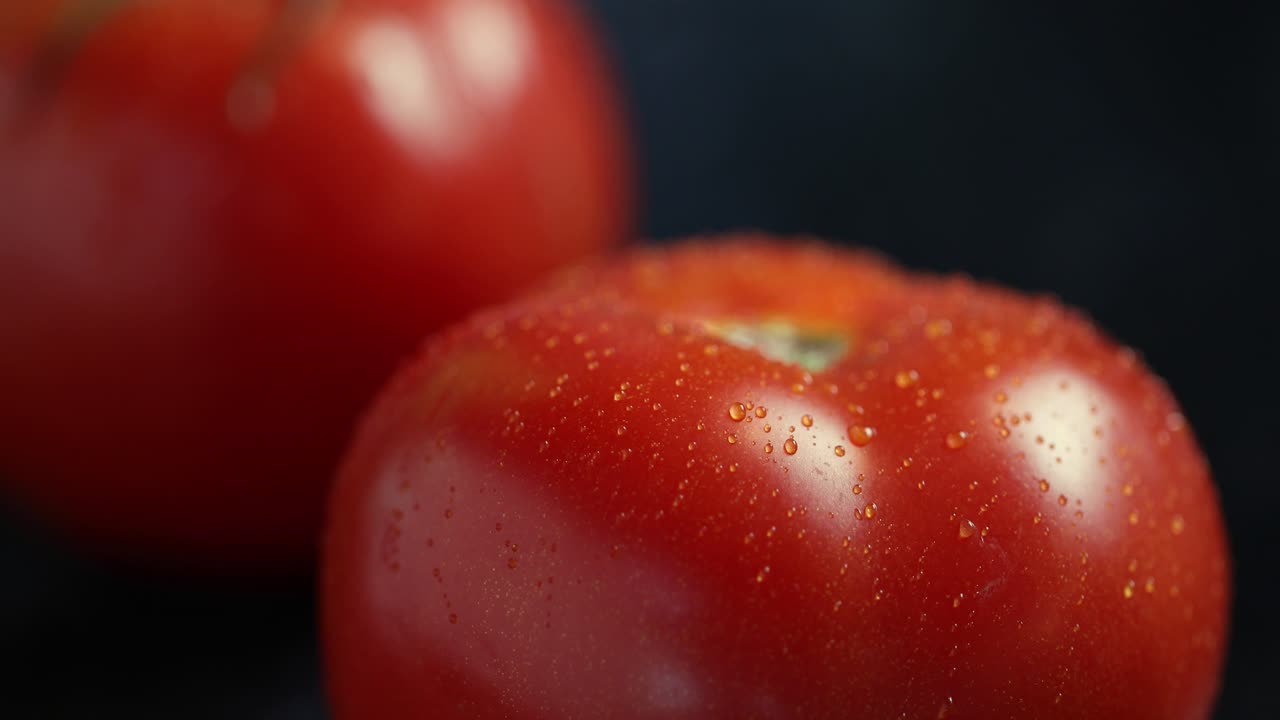 신선한 토마토의 클로즈업