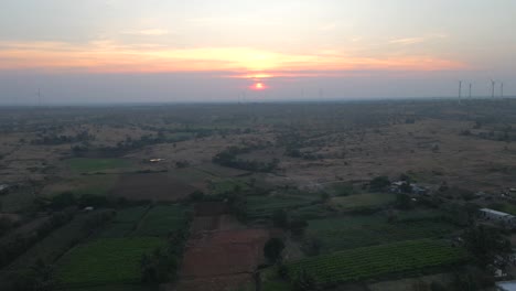 sunrise-erly-morning-birdeye-view-jath-maharashtra-india