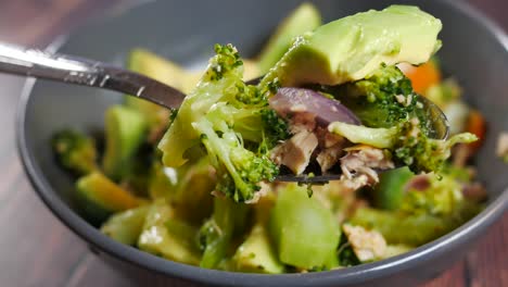 delicious avocado broccoli tuna salad