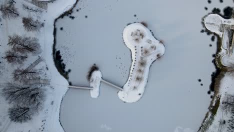 Aerial-Top-Down-View-Park-In-Bytom-City