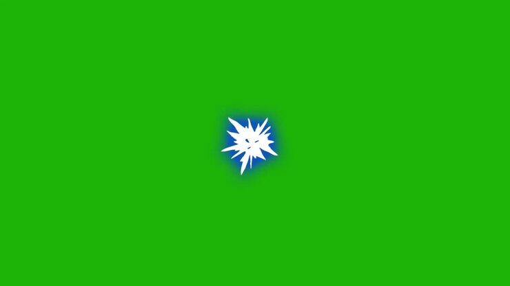 Cartoon muzzle flash best quality green screen animated 4k , 3D Animation, Ultra High Definition, 4k video Premium Quality