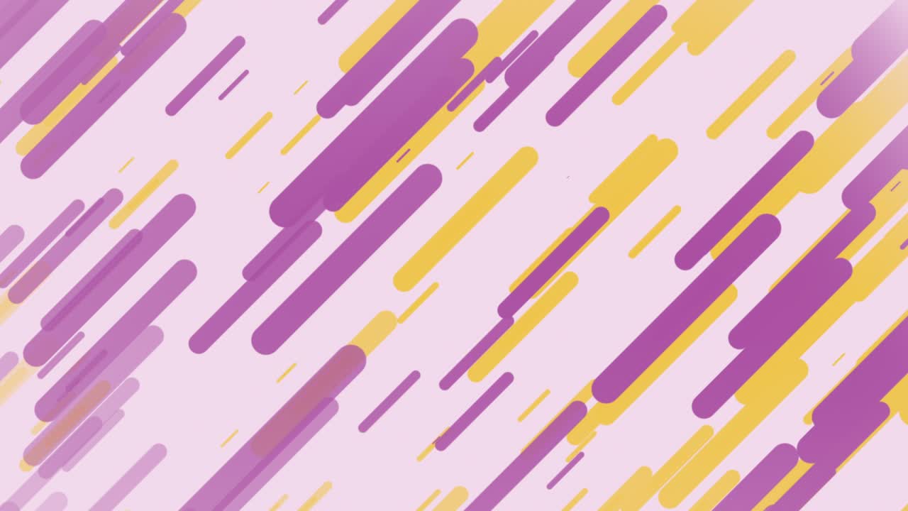 abstracto líneas rosadas púrpuras amarillas animación de movimiento de bucle sin costuras