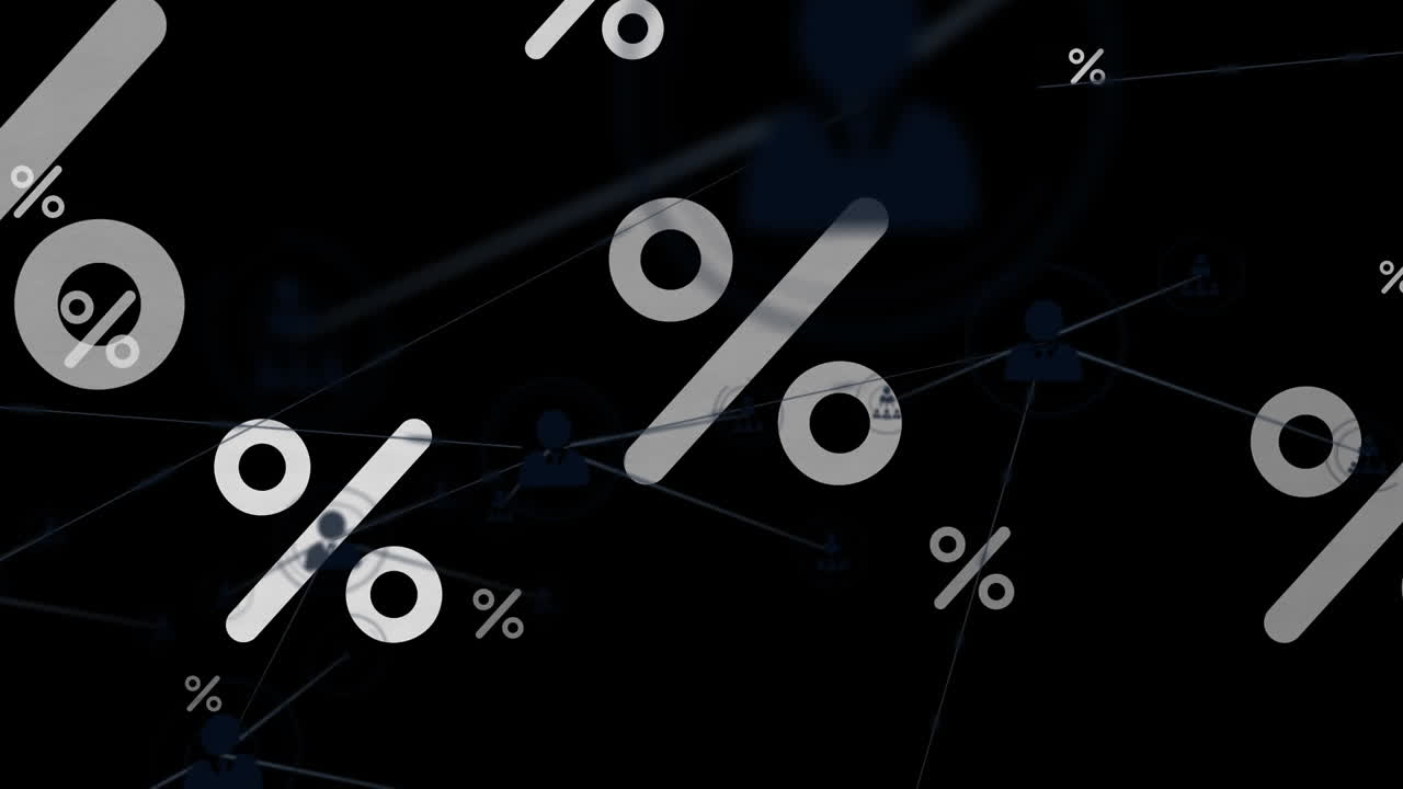 녹색 배경의 화살표 위에 심장 아이콘으로 연결 네트워크의 애니메이션