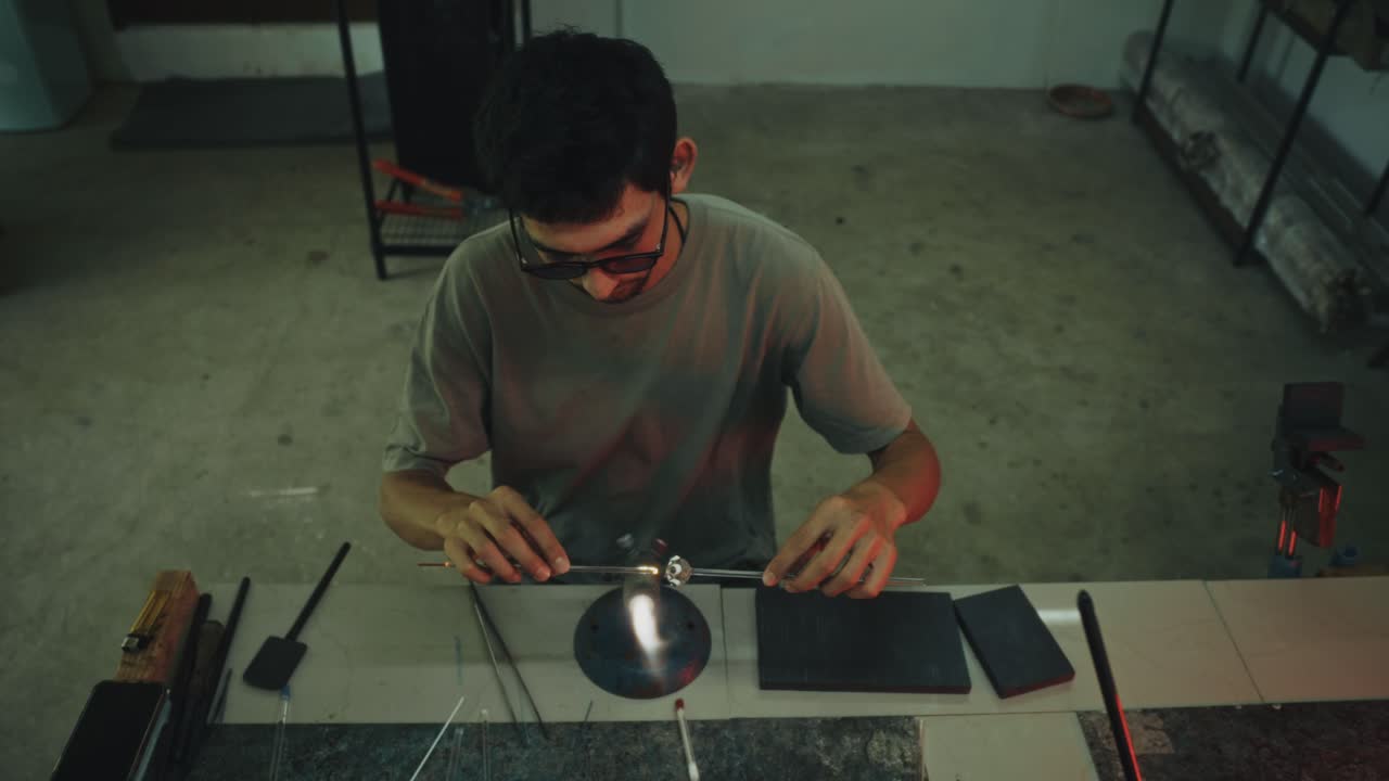 Glassblowing in the Workshop