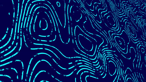 animación de senderos de línea azul que se mueven en movimiento hipnótico en un bucle sin costuras sobre fondo azul