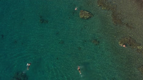 Marathon-Freestyle-Schwimmen-Im-Korallenriffwasser-Des-Strandes-Von-Eilat,-Israel