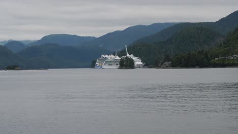alaskan cruises, summer season. cruise ships docked in sitka sound cruise terminal, alaska.