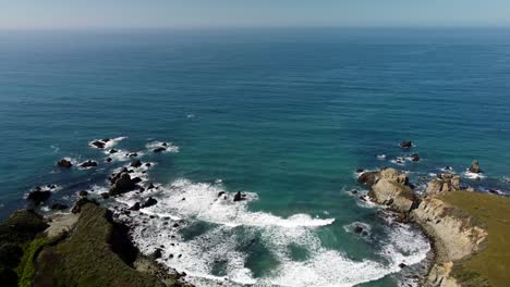 push in on beach inlet on central coast