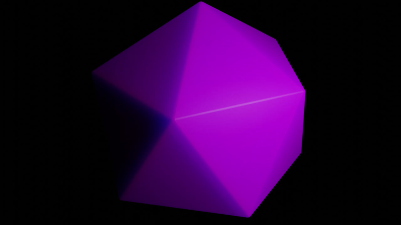 Purple Hexagon 3D Model