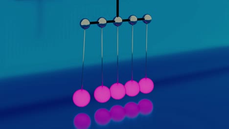 newton's cradle in action