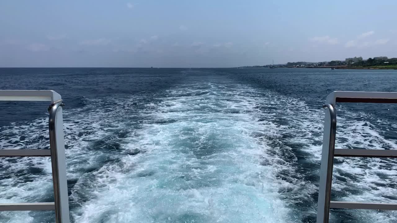 Attractive journey in the blue and crystal clear waters in the mediteranean sea