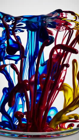 colorful ink in water experiment